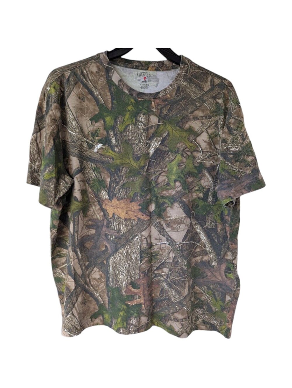 RedHead Mens XL Realtree Camo T-Shirt Bass Pro Hunting Tee Boxy 25x28.5 Fish